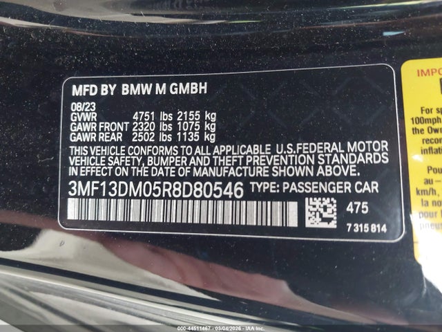 2024 BMW M2 3MF13DM05R8D80546 Photo 8