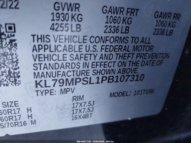 2023 CHEVROLET TRAILBLAZER KL79MPSL1PB107310 Photo 8