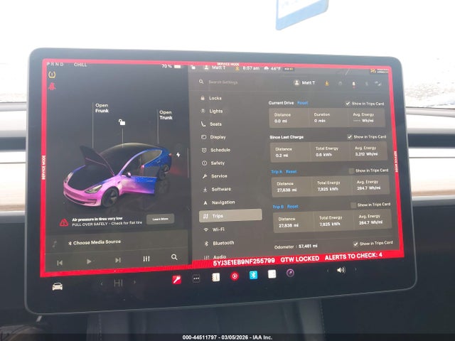 Продажа на аукционе авто 2022 Tesla Model 3 Long Range Dual Motor All-wheel Drive, vin: 5YJ3E1EB9NF255799, номер лота: 44511797