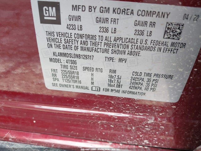 2022 BUICK ENCORE GX KL4MMDSL0NB129317 Photo 8