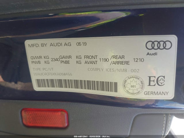 2019 AUDI S5 WAUC4CF5XKA058455 Photo 8