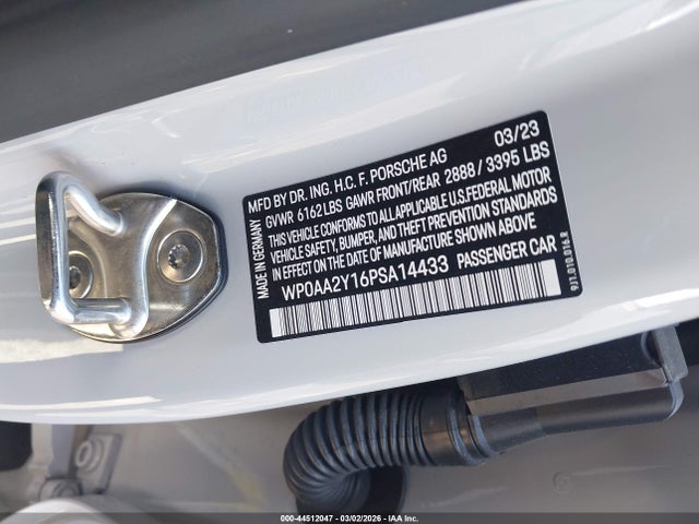 2023 PORSCHE TAYCAN WP0AA2Y16PSA14433 Photo 8