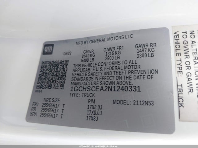 1GCHSCEA2N1240331 Chevrolet Colorado 2wd Long Box Lt