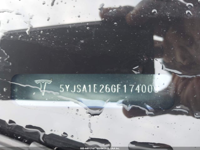 2016 TESLA MODEL S 5YJSA1E26GF174009 Photo 8