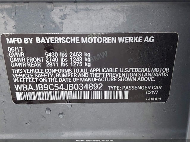 2018 BMW M550I WBAJB9C54JB034892 Photo 8