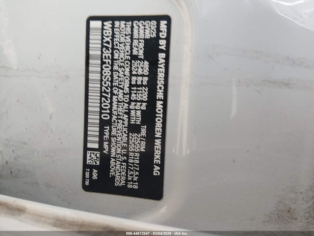 2025 Bmw X1 Xdrive28i მანქანა იყიდება აუქციონზე, vin: WBX73EF08S5272010, აუქციონის ნომერი: 44512347