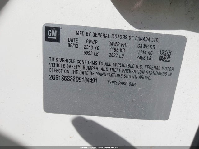 2013 CADILLAC XTS 2G61S5S32D9104491 Photo 8