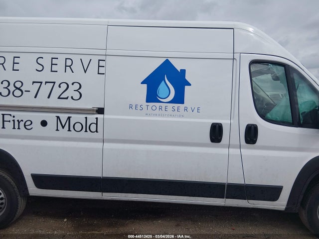 2025 Ram Promaster 2500 Tradesman High Roof 159 Wb W/pass Seat მანქანა იყიდება აუქციონზე, vin: 3C6LRVDG8SE521282, აუქციონის ნომერი: 44512425