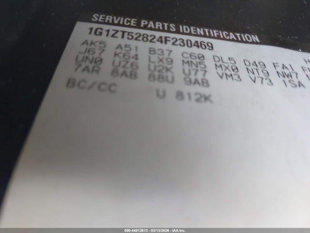44512613 :رقم المزاد ، 1G1ZT52824F230469 vin ، 2004 Chevrolet Malibu Ls مزاد بيع