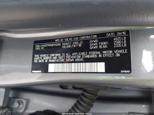 2016 VOLVO S60 INSCRIPTION LYV612TM4GB113268 Photo 8