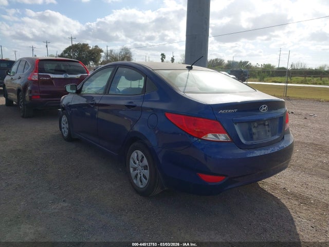 2016 Hyundai Accent Se მანქანა იყიდება აუქციონზე, vin: KMHCT4AE3GU153945, აუქციონის ნომერი: 44512753