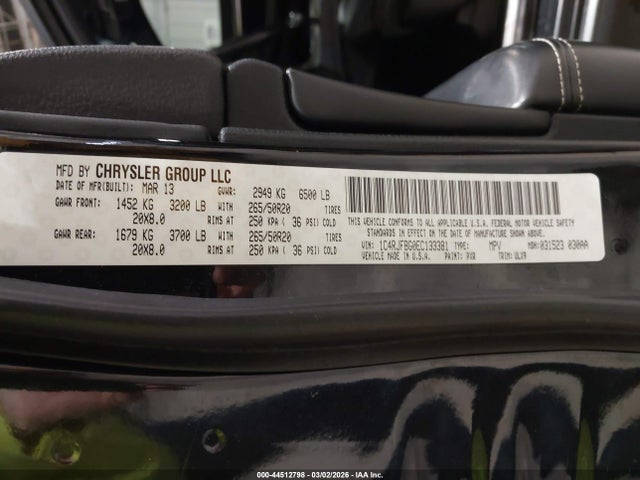 Jeep Grand Cherokee Limited 2014 1C4RJFBG0EC133381 Image 9