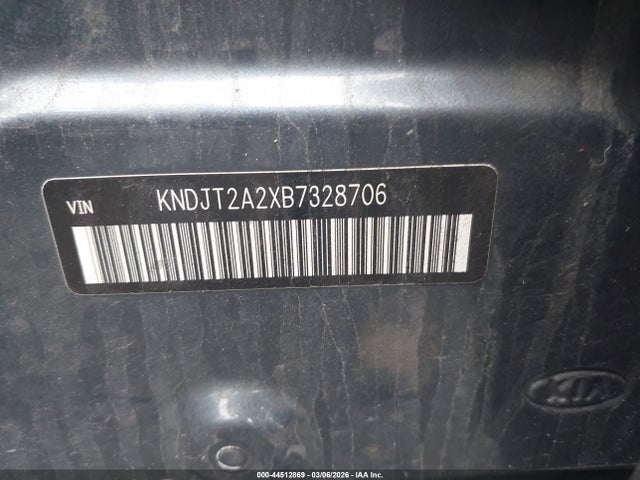 2011 Kia Soul + მანქანა იყიდება აუქციონზე, vin: KNDJT2A2XB7328706, აუქციონის ნომერი: 44512869