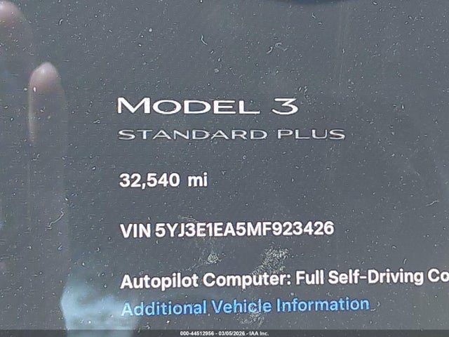 2021 TESLA MODEL 3 5YJ3E1EA5MF923426 Photo 8
