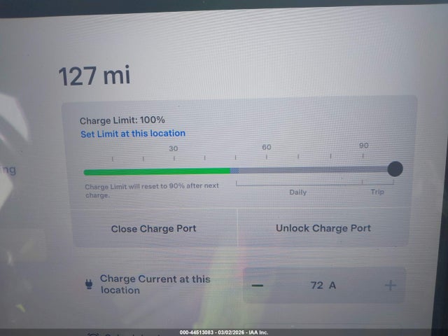 44513083 :رقم المزاد ، 5YJXCAE21JF102397 vin ، 2018 Tesla Model X 100d/75d/p100d مزاد بيع