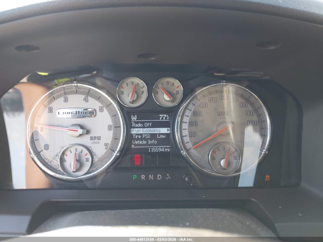 Продаж на аукціоні авто 2012 Ram 1500 Laramie Longhorn/limited Edition, vin: 1C6RD6PT9CS254871, номер лоту: 44513108