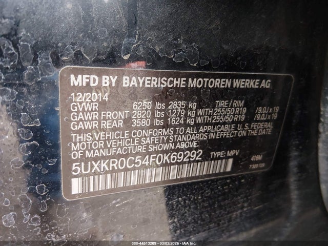 2015 BMW X5 5UXKR0C54F0K69292 Photo 8