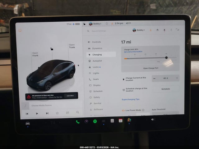 Aukcja sprzedaży 2025 Tesla Model Y Long Range Single Motor Rear-wheel Drive, vin: 7SAYGDED5SF271211, numer aukcji: 44513272
