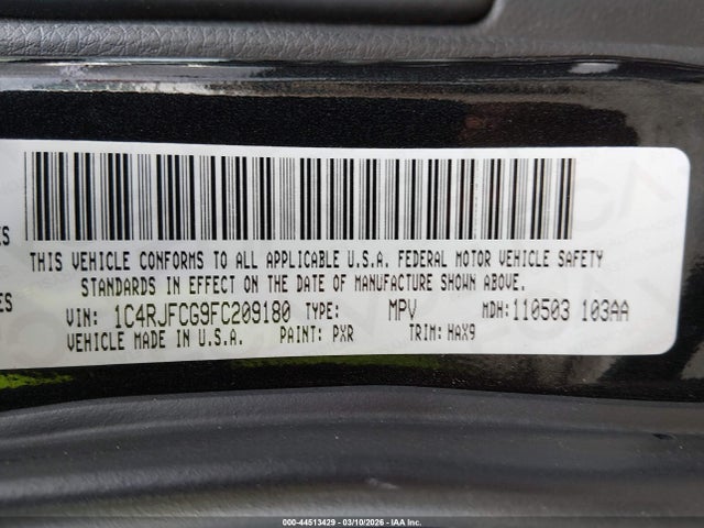 2015 JEEP GRAND CHEROKEE 1C4RJFCG9FC209180 Photo 8