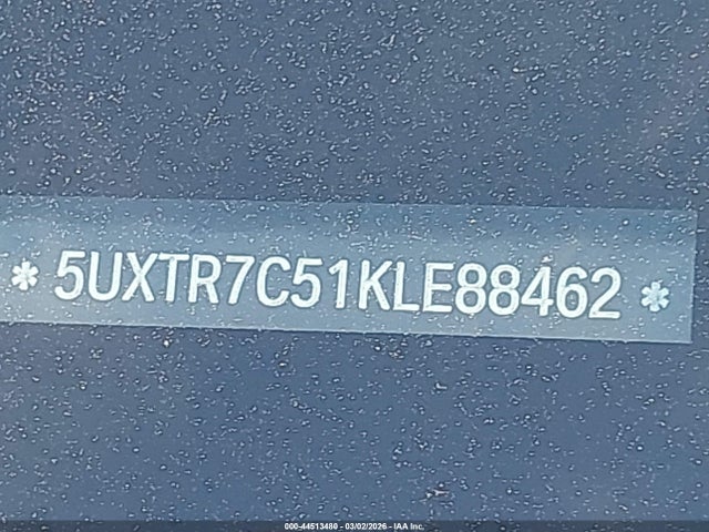 44513480 :رقم المزاد ، 5UXTR7C51KLE88462 vin ، 2019 Bmw X3 Sdrive30i مزاد بيع