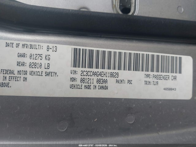 44513757 :رقم المزاد ، 2C3CCAAG4EH118629 vin ، 2014 Chrysler 300 مزاد بيع
