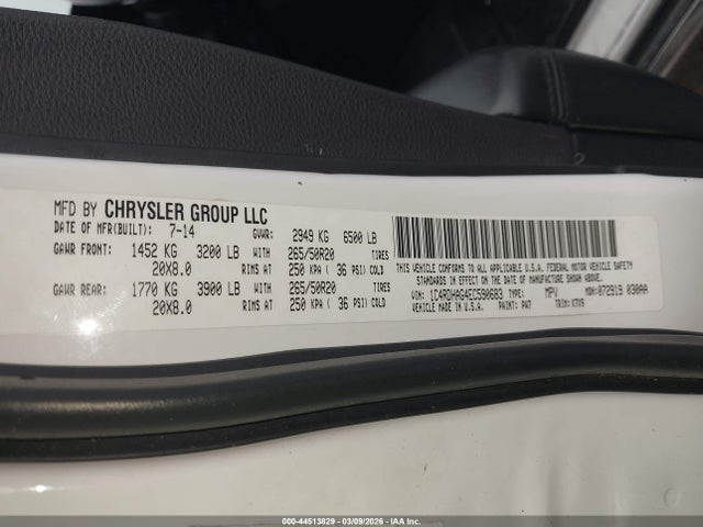 Dodge Durango Sxt 2014 1C4RDHAG4EC590683 Image 9