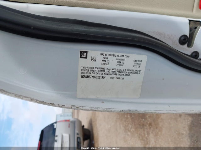 2006 CADILLAC DTS 1G6KD57Y86U201994 Photo 8