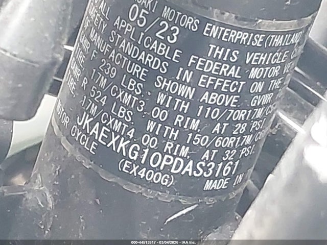 2023 KAWASAKI EX400 JKAEXKG10PDAS3161 Photo 9