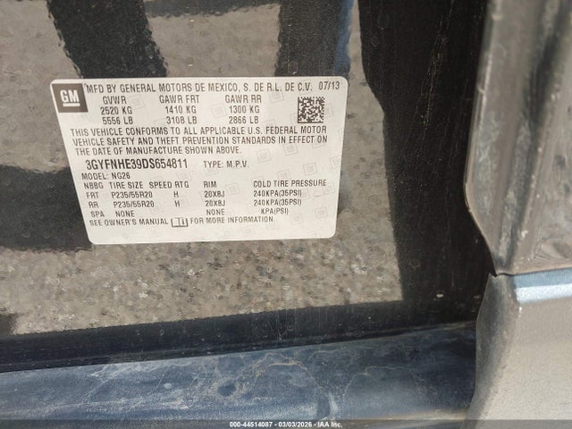 2013 CADILLAC SRX 3GYFNHE39DS654811 Photo 8