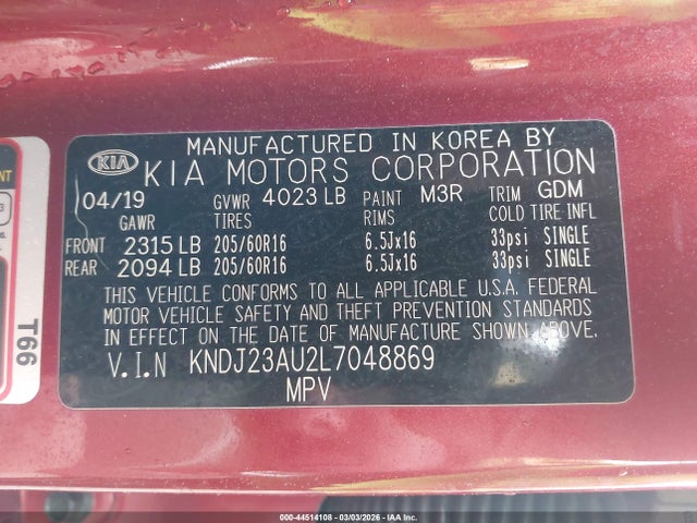 2020 KIA SOUL KNDJ23AU2L7048869 Photo 8