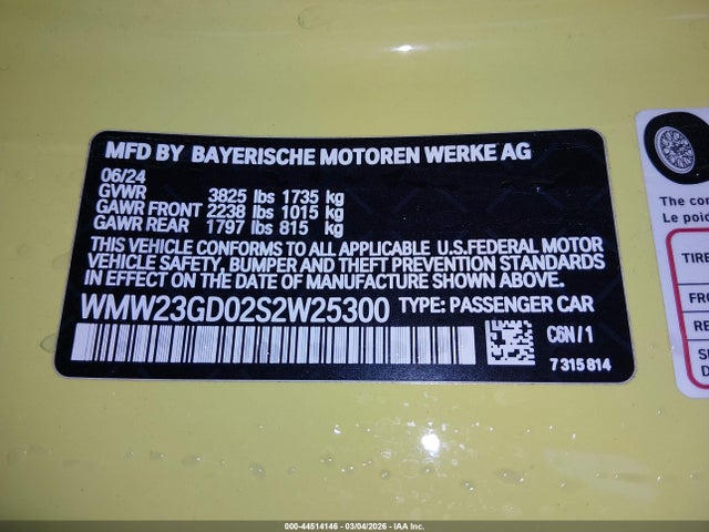 2025 MINI HARDTOP WMW23GD02S2W25300 Photo 8