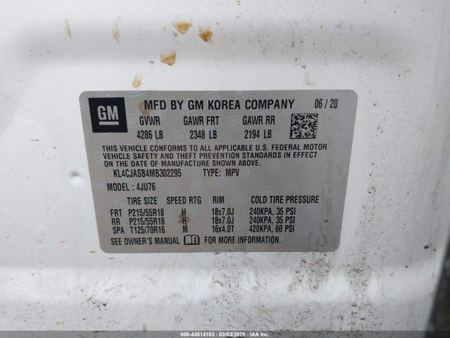 2021 BUICK ENCORE KL4CJASB4MB302295 Photo 8