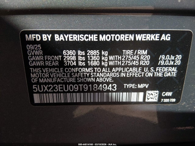 5UX23EU09T9184943 BMW X5 Xdrive40i
