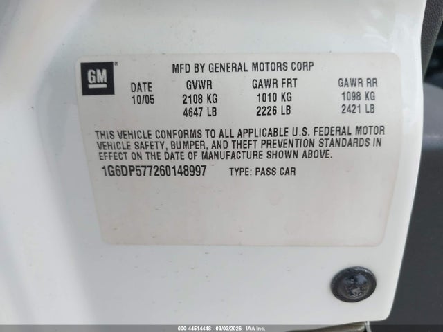 2006 CADILLAC CTS 1G6DP577260148997 Photo 8