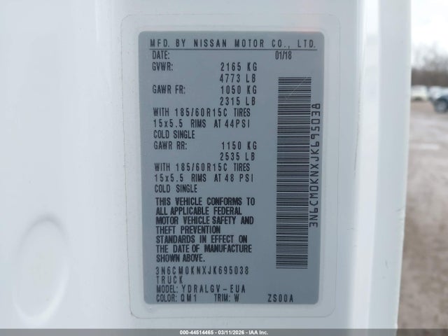 Nissan NV200 SV 2018 3N6CM0KNXJK695038 Image 9