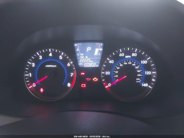 2013 Hyundai Accent Gs მანქანა იყიდება აუქციონზე, vin: KMHCT5AE8DU084655, აუქციონის ნომერი: 44514626
