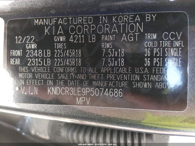 2023 KIA NIRO KNDCR3LE9P5074686 Photo 8