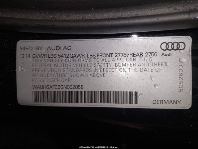 2016 AUDI A6 WAUHGAFC5GN002858 Photo 8