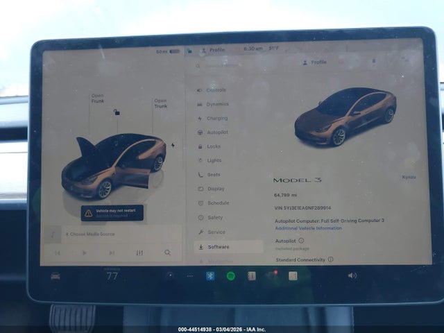 Aukcja sprzedaży 2022 Tesla Model 3 Rear-wheel Drive, vin: 5YJ3E1EA0NF289914, numer aukcji: 44514938
