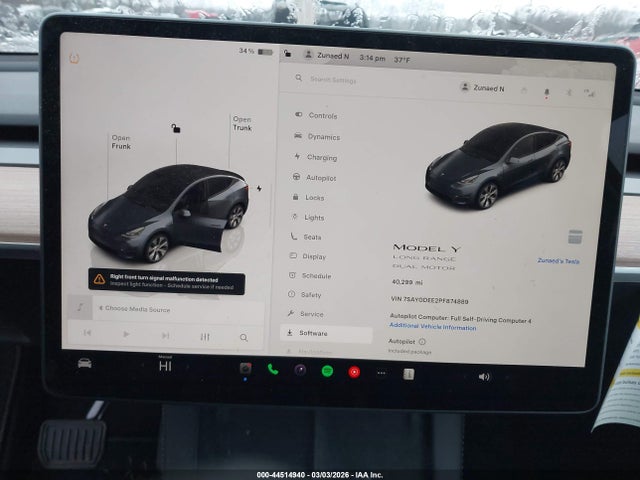 2023 TESLA MODEL Y 7SAYGDEE2PF874889 Photo 6