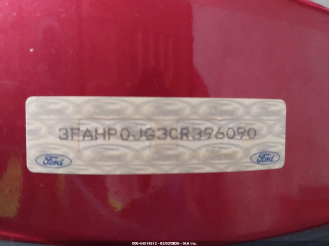 Продаж на аукціоні авто 2012 Ford Fusion Sel, vin: 3FAHP0JG3CR396090, номер лоту: 44514972