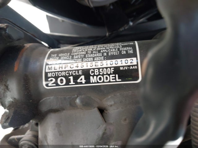 2014 HONDA CB500 MLHPC4515E5100102 Photo 9
