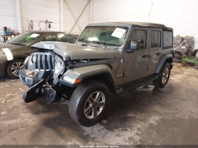 2018 Jeep Wrangler Unlimited Sahara 4x4 მანქანა იყიდება აუქციონზე, vin: 1C4HJXEG7JW229627, აუქციონის ნომერი: 44515061