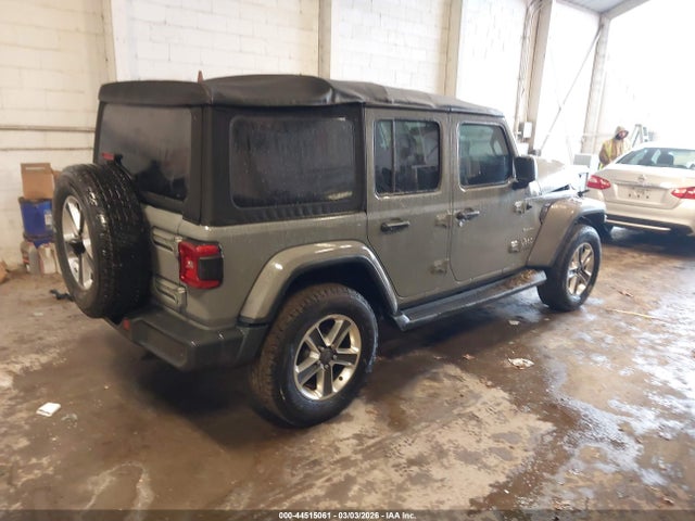 2018 Jeep Wrangler Unlimited Sahara 4x4 მანქანა იყიდება აუქციონზე, vin: 1C4HJXEG7JW229627, აუქციონის ნომერი: 44515061