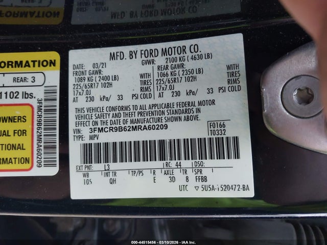 2021 FORD BRONCO SPORT 3FMCR9B62MRA60209 Photo 8