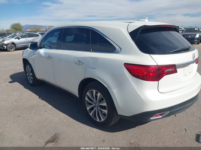 Продаж на аукціоні авто 2016 Acura Mdx Technology   Acurawatch Plus Packages/technology Package, vin: 5FRYD3H47GB013225, номер лоту: 44515577