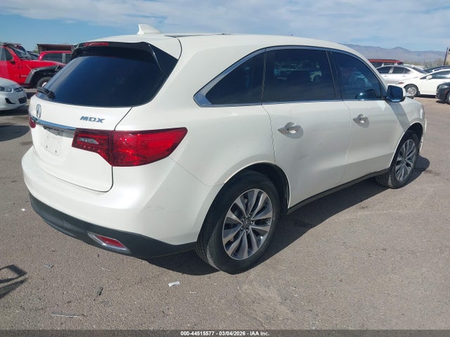 Продаж на аукціоні авто 2016 Acura Mdx Technology   Acurawatch Plus Packages/technology Package, vin: 5FRYD3H47GB013225, номер лоту: 44515577