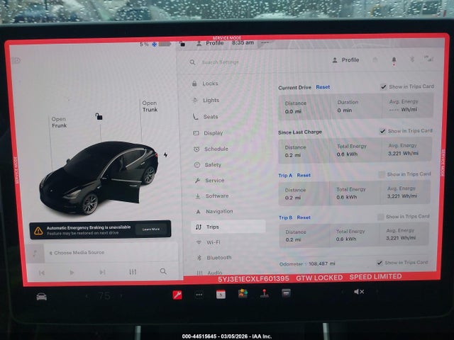 Aukcja sprzedaży 2020 Tesla Model 3 Performance Dual Motor All-wheel Drive, vin: 5YJ3E1ECXLF601395, numer aukcji: 44515645