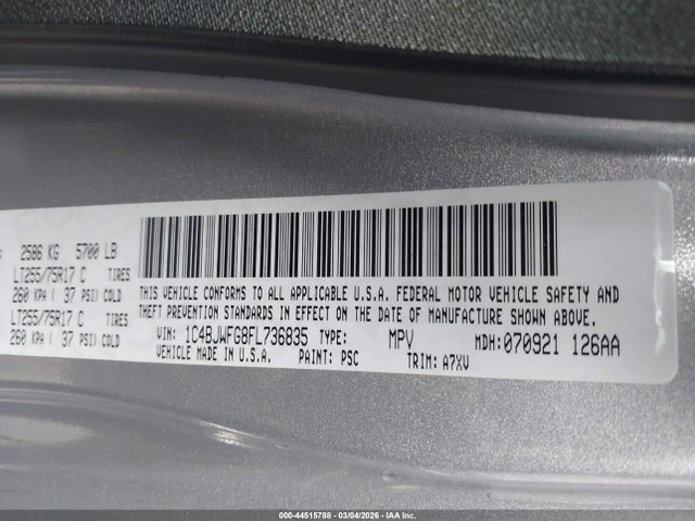 Aukcja sprzedaży 2015 Jeep Wrangler Unlimited Rubicon, vin: 1C4BJWFG8FL736835, numer aukcji: 44515788