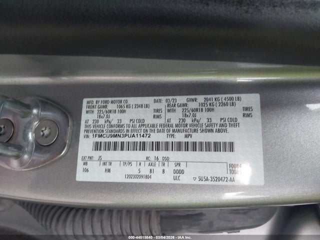 2023 FORD ESCAPE 1FMCU9MN3PUA11472 Photo 8